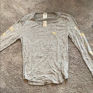 PINK gray 2-piece lounge set.